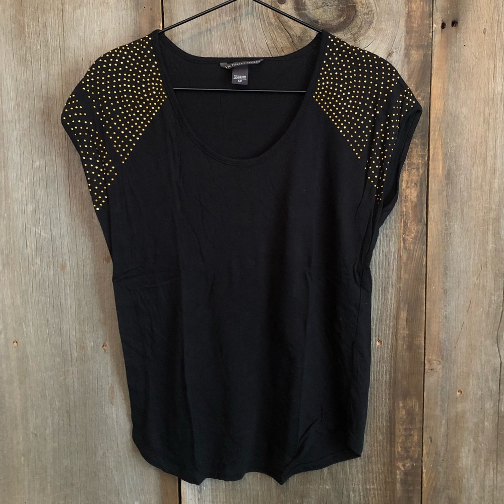 2013 Victoria’s Secret Top with Gold Details in Black Size Small